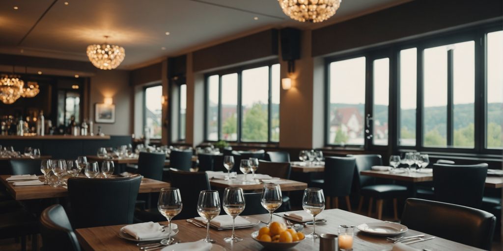Gourmet-Restaurant im Rheinland mit eleganter Atmosphäre