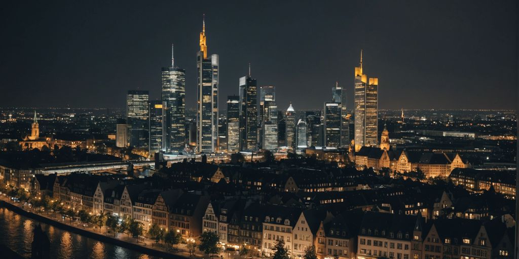 Frankfurter Skyline und Gourmet-Restaurants