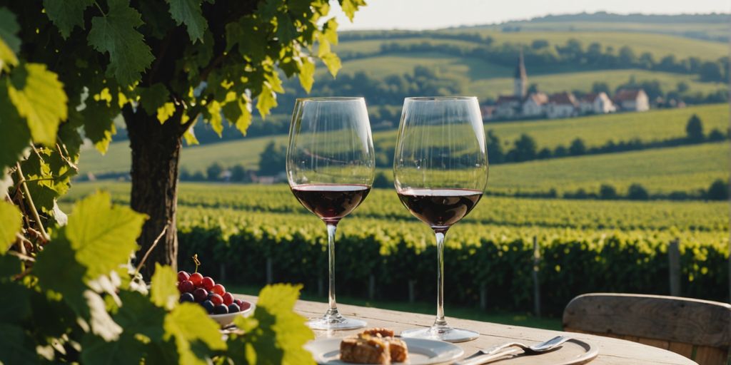 Weinberge und Gourmet-Restaurant in Rheinhessen