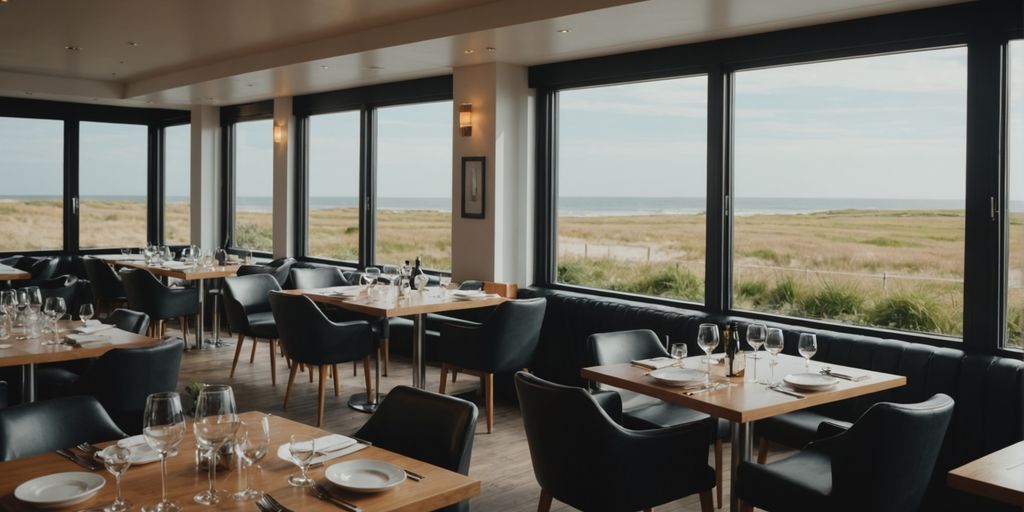 Elegantes Gourmet-Restaurant auf Sylt mit Blick auf die Nordsee.