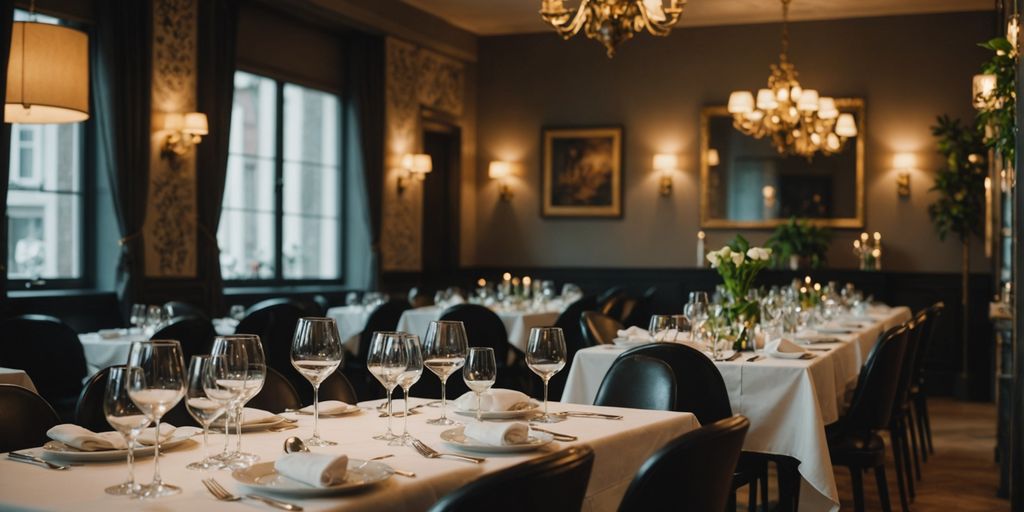 Gourmet-Restaurant im Saarland mit edler Tischdekoration